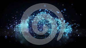 Cloud computing informational technology for Cyber security , Cloud computing concept, generative AI