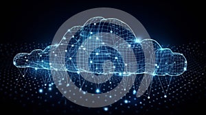 Cloud computing informational technology for Cyber security , Cloud computing concept, generative AI