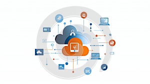 Cloud computing infrastructure, data storage, network connectivity, and advanced technology solutions