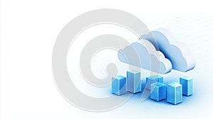 Cloud computing infrastructure, servers, data storage, and network connectivity cloud