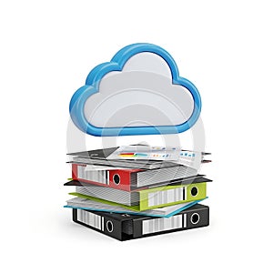 Cloud computing integration with physical document storage systems