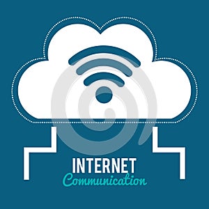 Cloud computing with internet communication