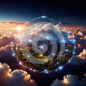 Cloud computing internet technology, automated distributed computer technology data broadband