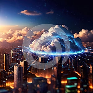 Cloud computing internet technology, automated distributed computer technology data broadband