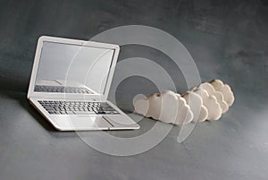 Cloud computing, internet and technology concept.