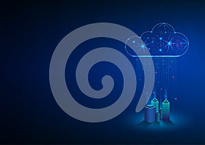 Cloud computing and internet of things concept