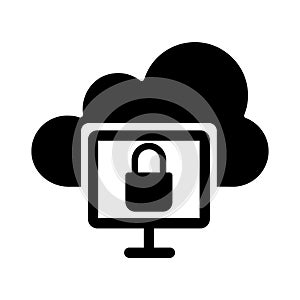 Cloud computing Isolated Vector icon which can easily modify or edit