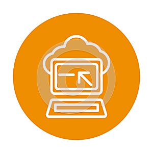 Cloud computing Isolated Vector icon which can easily modify or edit