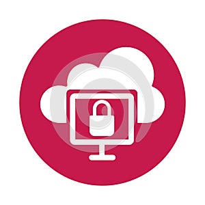 Cloud computing Isolated Vector icon which can easily modify or edit