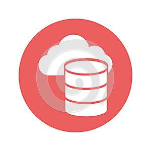 Cloud computing Isolated Vector icon which can easily modify or edit