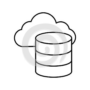 Cloud computing Isolated Vector icon which can easily modify or edit