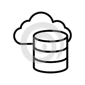 Cloud computing Isolated Vector icon which can easily modify or edit