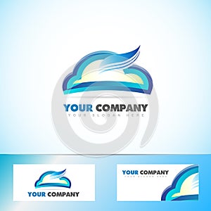 Cloud computing logo icon