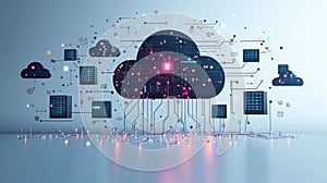 Cloud computing managing data on multiple servers and devices