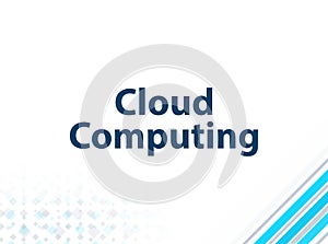 Cloud Computing Modern Flat Design Blue Abstract Background