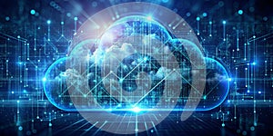 Cloud Computing Network Abstract, cloud computing, digital, network, technology , data