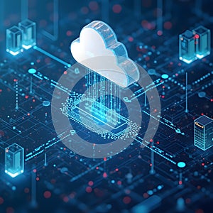 Cloud Computing Network: Abstract Server and Nodes
