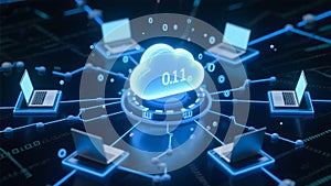 Cloud Computing Network with Connected Computers