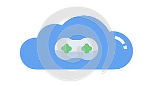 Cloud Computing Network Connected Devices, vector design Generative AI