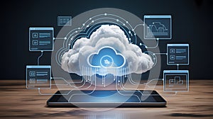 Cloud computing network connecting multiple devices efficiently