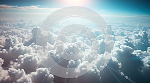 Cloud computing network connection