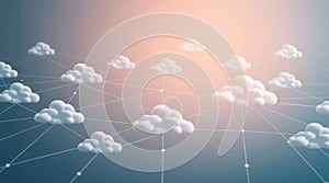 Cloud computing network connection