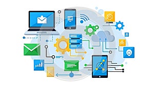 Cloud Computing Network Data Flow, Technology, and Connectivity