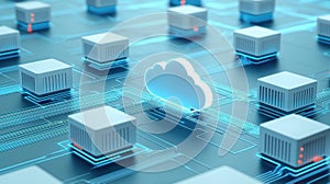 Cloud computing network, data storage, server connections, and the future of technology