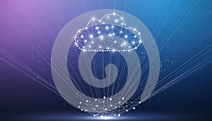 Cloud Computing Network - Data Transfer and Digital Connectivity