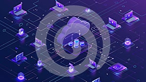 Cloud Computing Network Illustration