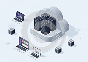 Cloud computing network with multiple devices