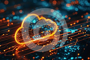 Cloud computing network safe encrypted storage personal data protection verified technology encription security protocol