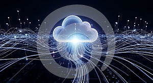 Cloud Computing Network - Seamless Data Flow Visualized