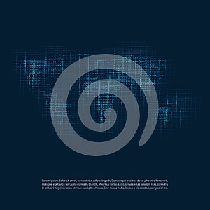 Cloud Computing and Networks Concept - Abstract World Map Background Design