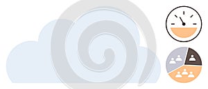 Cloud computing with performance metrics and team collaboration insights