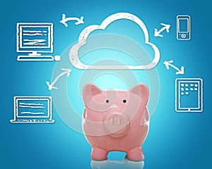 Cloud computing with piggy bank