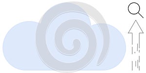 Cloud Computing Process with Data Upload and Search Symbol