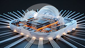 Cloud Computing Processor with Global Network and AI Integration