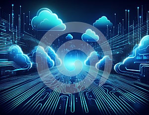 Cloud Computing with Secure Data Transfer, Cybersecurity, and Advanced Network Technology