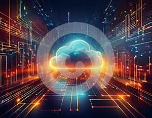 Cloud Computing with Secure Data Transfer, Cybersecurity, and Advanced Network Technology