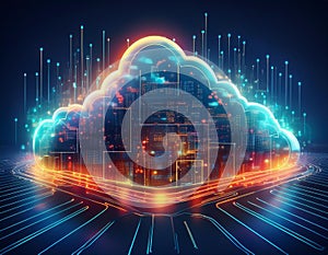 Cloud Computing with Secure Data Transfer, Cybersecurity, and Advanced Network Technology