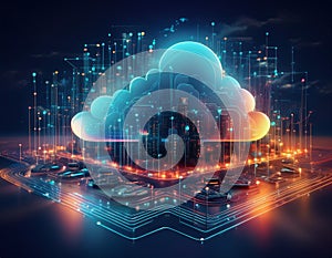Cloud Computing with Secure Data Transfer, Cybersecurity, and Advanced Network Technology