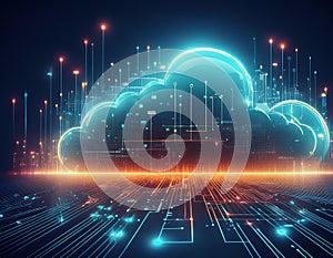 Cloud Computing with Secure Data Transfer, Cybersecurity, and Advanced Network Technology