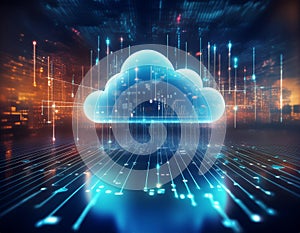 Cloud Computing with Secure Data Transfer, Cybersecurity, and Advanced Network Technology