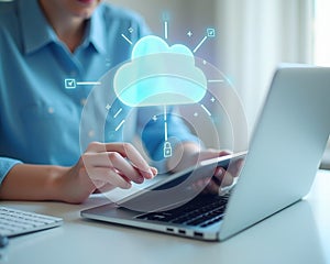 Cloud Computing: Secure Data Transfer on a Tablet