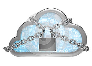 Cloud computing, security concept