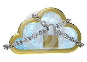 Cloud computing, security concept