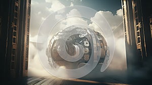 Cloud Computing Security Concept. Generative AI