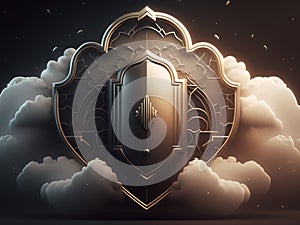 Cloud Computing Security Concept. Generative AI