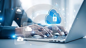 Cloud computing security on laptop data protection